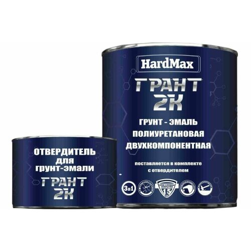 Грунт-эмаль HardMax грант 2К RAL 7040 оконный серый, комплект 2.19 кг 4690417100248