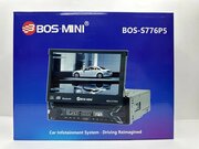 Автомагнитола 1 DIN BOS-MIN BOS-S776P5 с выдвижным экраном