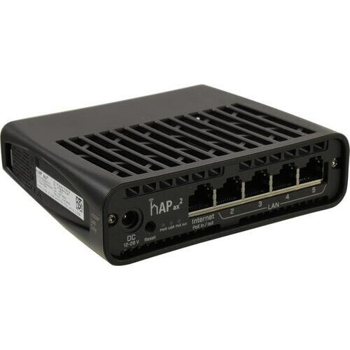 Маршрутизатор Mikrotik hAP ax2 WIFI6, 2.4+5Ghz, 5RJ45 1Gbit, 1POE - фото №9