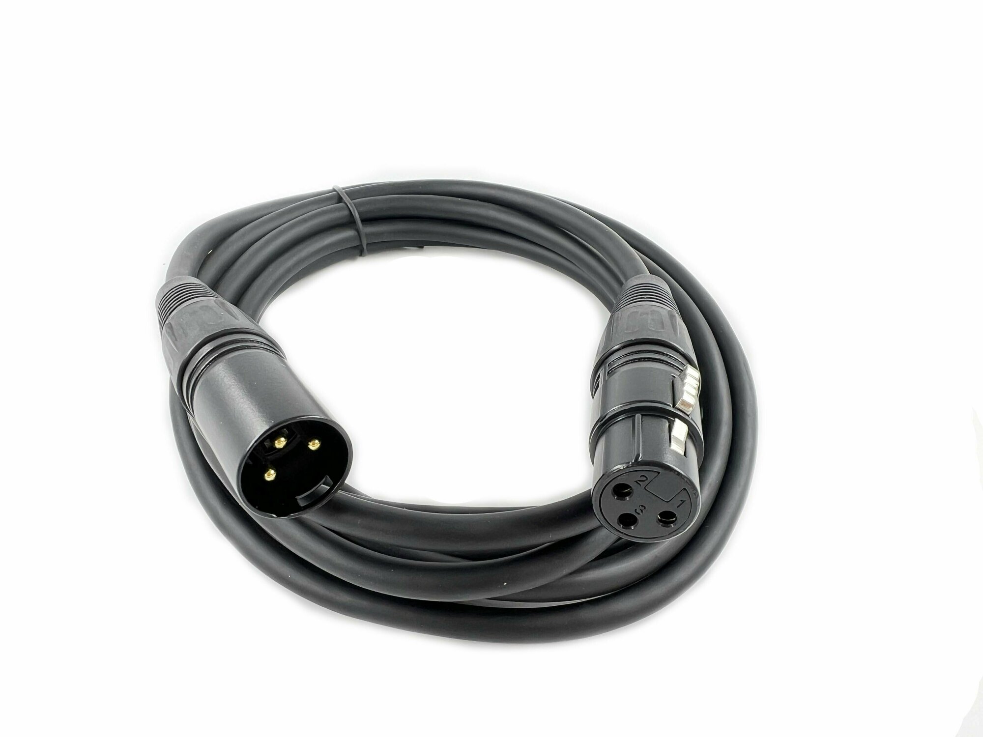 Шнур XLR штекер - XLR гнездо PREMIUM (3 метра) — фото 1