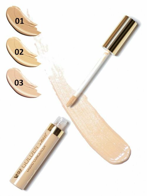 Консилер для лица с коллагеном и муцином Golden Snail Luquid Concealer, 02