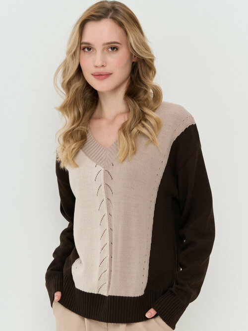 Пуловер NEWVAY, размер 46/48, коричневый
