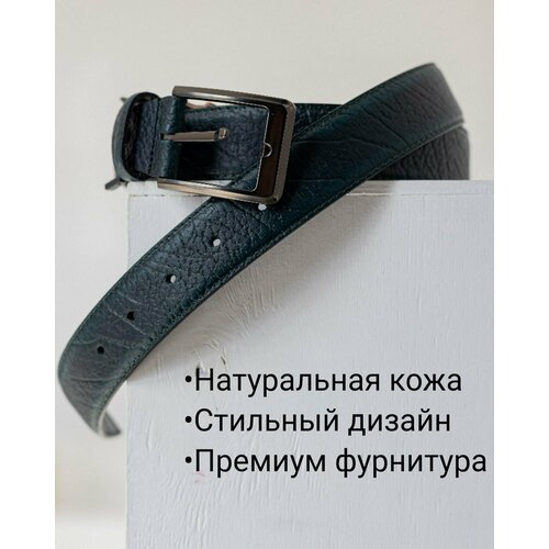 фото Ремень , размер 125, зеленый, черный нет бренда
