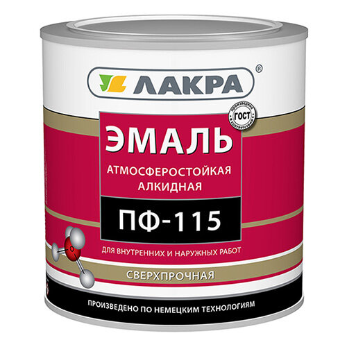 Эмаль ПФ-115 Lakra белый глянцевый 28 кг