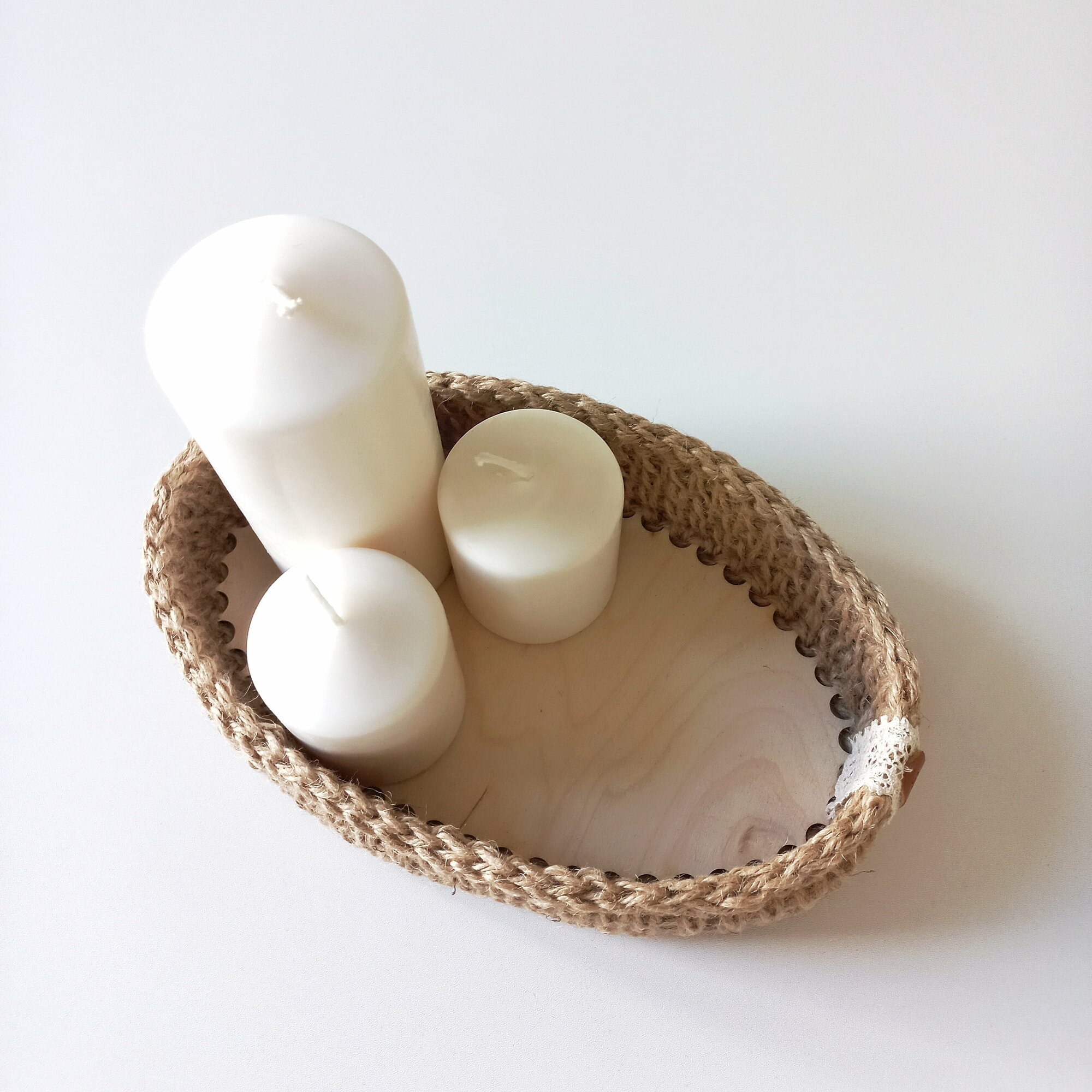 фото Корзина овальная (джут)