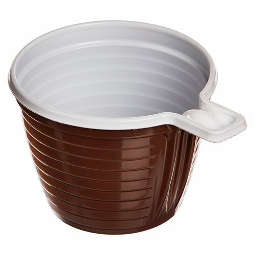 Чашка кофейная пластик 200мл 25 шт