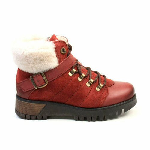 фото Ботинки dockers, размер 37, бордовый