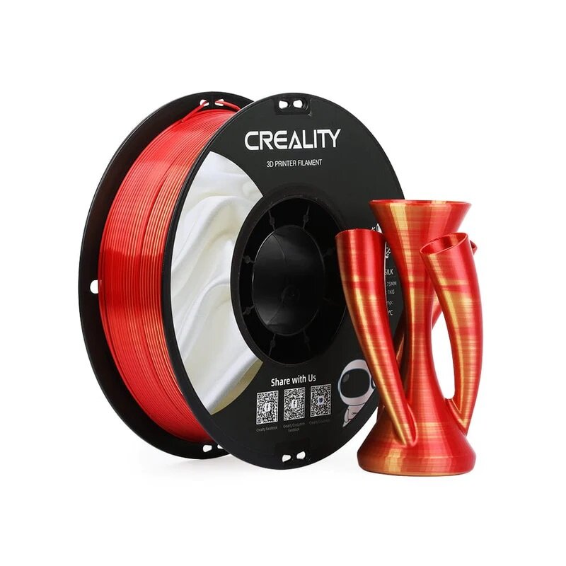 Филамент Creality CR-Silk 1.75мм. Красное золото (Golden red) 1 кг.