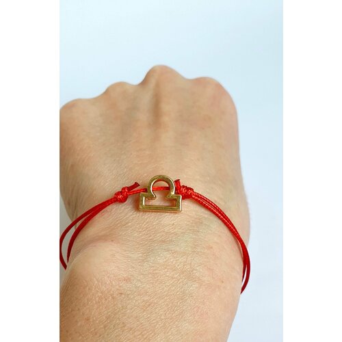 Браслет-нить, 1 шт., размер one size, красный браслет красная нить оберег амулет знак зодиака скорпион