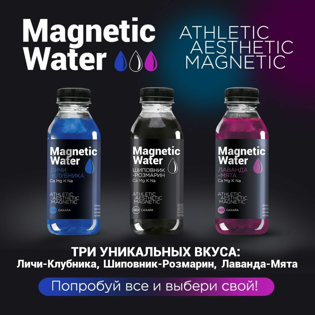 Напиток без сахара негазированный Magnetic Water с минеральной добавкой (Лаванда-Мята), 10 шт по 500 мл - фотография № 5