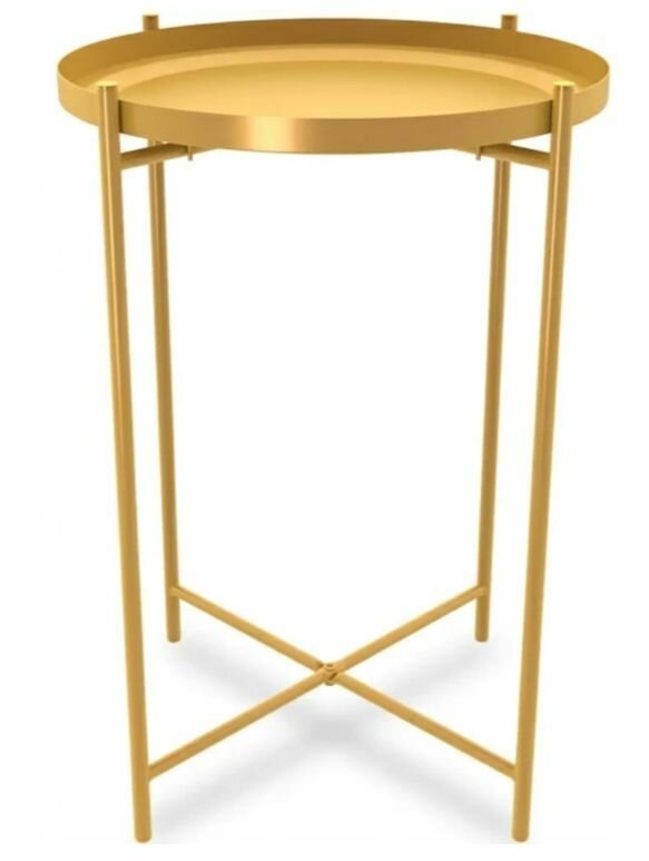 Столик кофейный Sheffilton 52x37.2 см цвет золото - фотография № 16