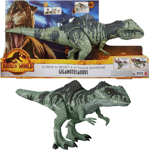 Динозавр Jurassic world Giant Dino Giganotosaurus Strike \'N Roar 55 см GYC94