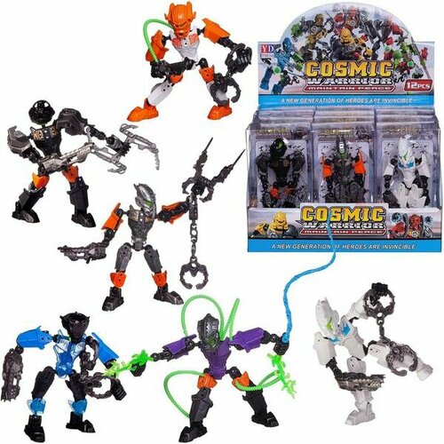 воины и герои Робот-конструктор Junfa Космические воины супер-герои серия 2 6 видов, дисплей 12 шт
