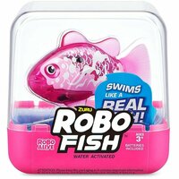 Интерактивная игрушка ZURU RoboAlive Robo Fish плавающая рыбка (розовая)