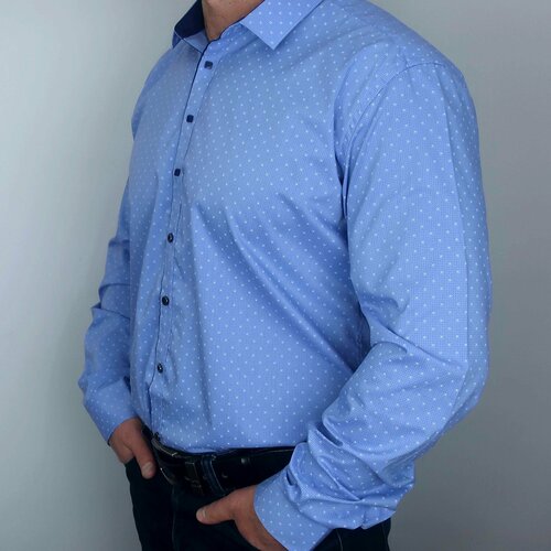 Рубашка Fashion Leader, размер 3XL, голубой