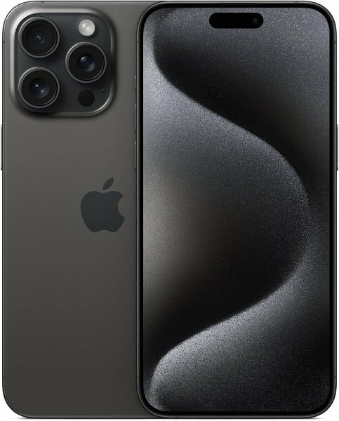 Apple iPhone 15 Pro Max 256GB nano SIM + eSim titanium black (титановый чёрный) — фото 1