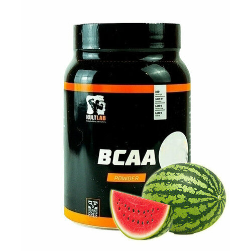 Kultlab BCAA, Арбуз, 500 гр, 2:1:1 / Культлаб аминокислоты БЦАА atlecs bcaa 2 1 1 500 g арбуз