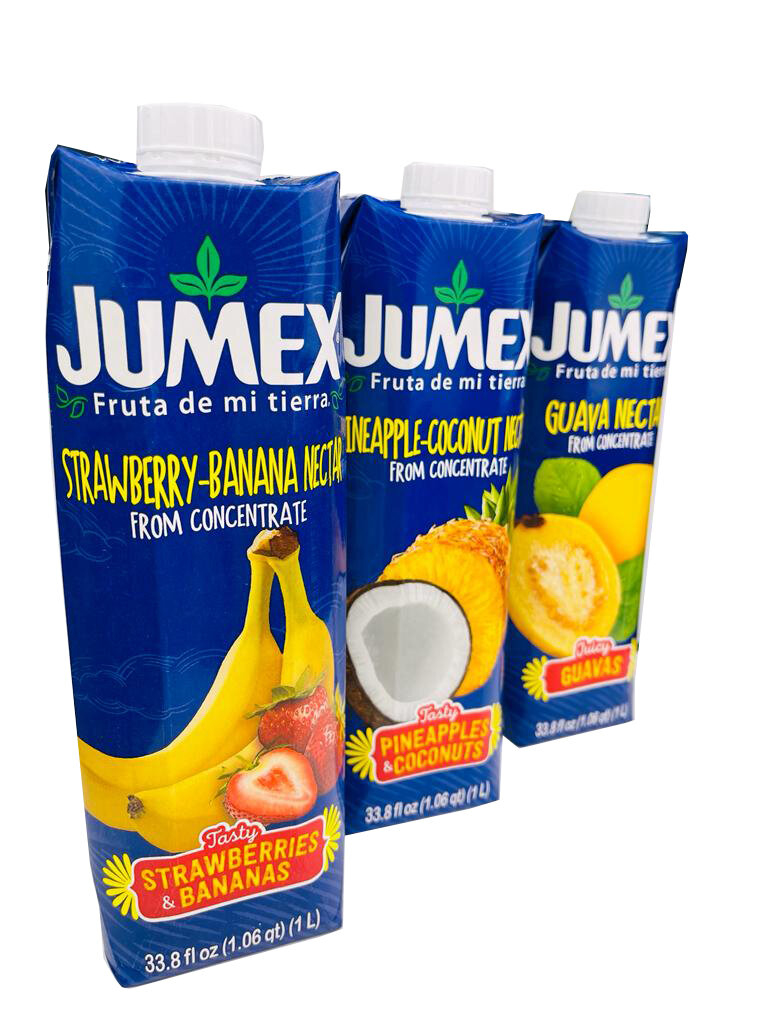 Нектар Jumex Nectar de Coco-Pina, Guava, Strawberry-Banana, 1л. - 3шт. Мексика. (Пина-Колада, Гуава, Клубника-Банан). - фотография № 3