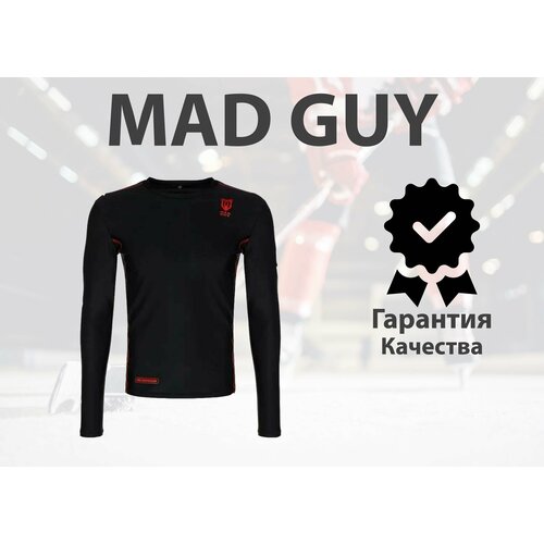 Футболка MAD GUY, размер 46, черный