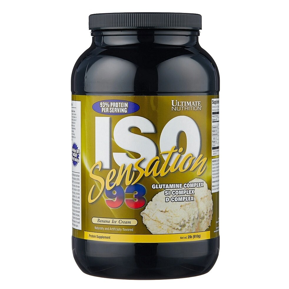 Ultimate Nutrition Iso Sensation 910 гр. 2lb (Ultimate Nutrition) Банановое мороженое