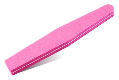 Маникюрная пилка Bdvaro Двусторонняя, маникюрная, для искусственных ногтей, розовый, цвет: розовый 1шт