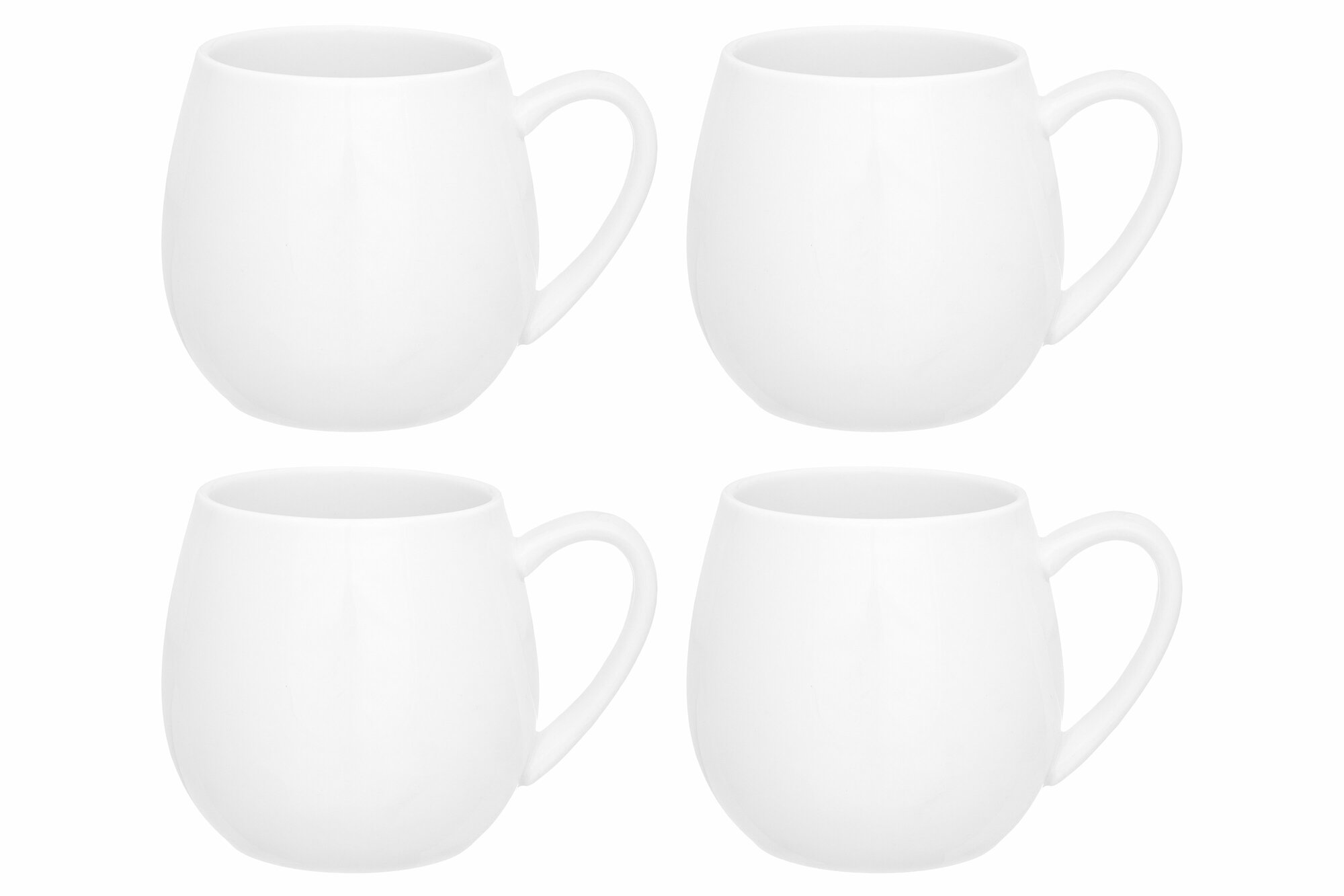 Кружка / чашка / для чая, кофе, капучино 4 шт 400 мл Elan Gallery "Белые ночи" бочонок + крышка-подставка, набор