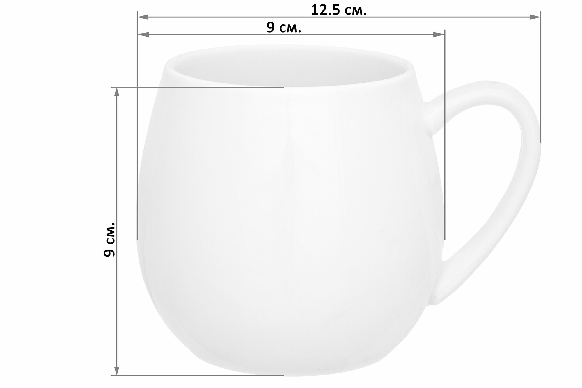 Кружка / чашка / для чая, кофе, капучино 4 шт 400 мл Elan Gallery "Белые ночи" бочонок + крышка-подставка, набор