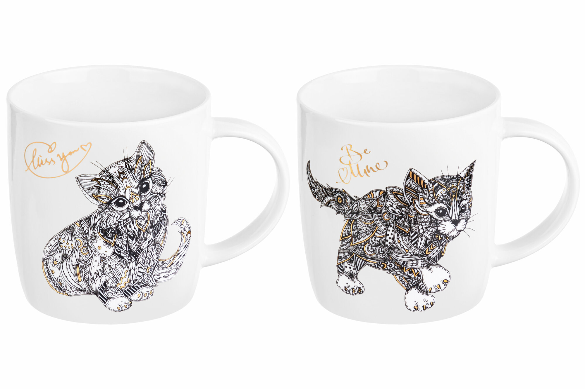 фото Кружка / чашка / для чая, кофе, капучино 2 шт 380 мл Elan Gallery "Котята", набор