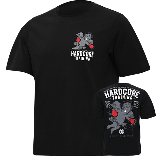 Футболка HARDCORE TRAINING, размер S, черный