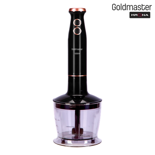Погружной блендер Goldmaster Krona Best Blend ЧерныйЗолотой 3680₽