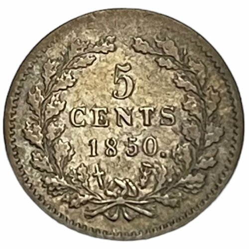 Нидерланды 5 центов 1850 г. (3) нидерланды 10 центов 1936 г 3