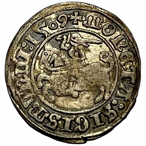 Литовское княжество полугрош (1/2 гроша) 1509 г. клуб нумизмат монета 3 гроша польши 1592 года серебро сигизмунд iii