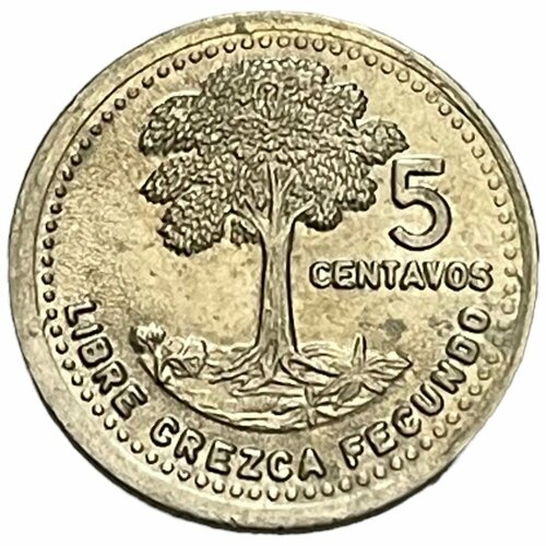 Гватемала 5 сентаво 1994 г. (2) гватемала 5 сентаво 2010 г 3