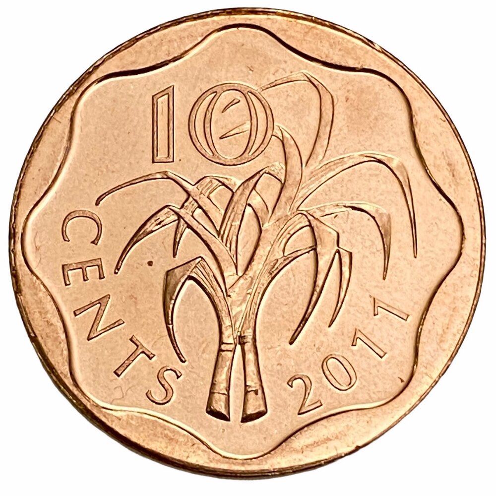 Свазиленд 10 центов 2011 г.