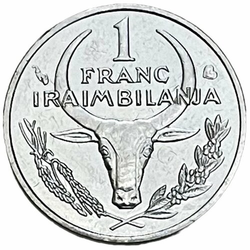 Мадагаскар 1 франк 2002 г. (4)