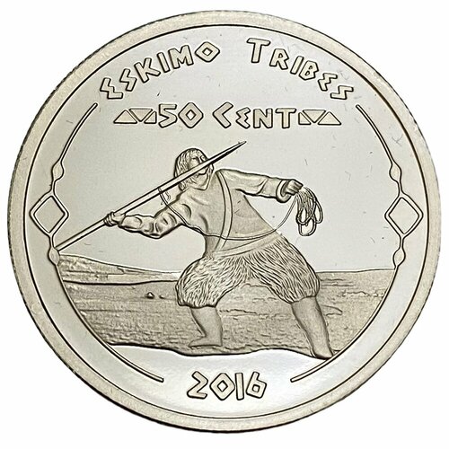 США, племя джамул 50 центов 2016 г. (Эскимосы) сша племя джамул 1 доллар 2016 г эскимосы 2