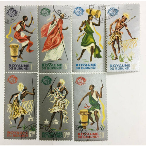 (--) Набор марок Бурунди "7 шт." Гашёные , III Θ