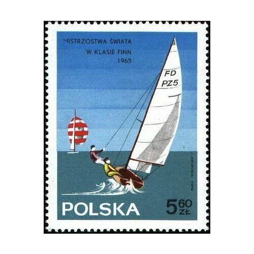 (1965-033) Марка Польша Класс Летучий голландец , III Θ