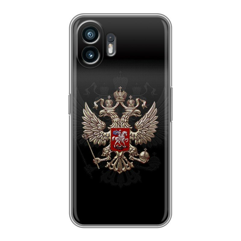 Дизайнерский силиконовый чехол для Насинг Фон 2 / Nothing Phone (2) Герб России