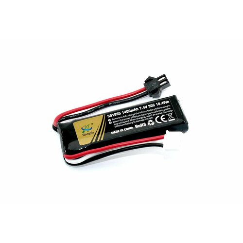 Аккумулятор Li-Pol 7.4v 501855 1400mah разъем SM аккумулятор li pol 7 4v 501855 1400mah разъем mini tamiya plug