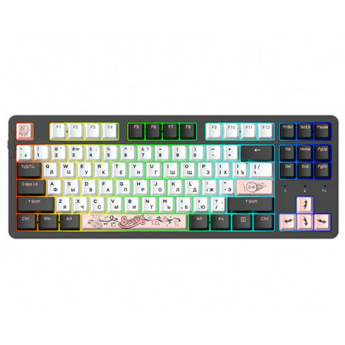 Клавиатура Dareu A87X Black-White, Blue Sky V3 Switch (Hot-Swap)