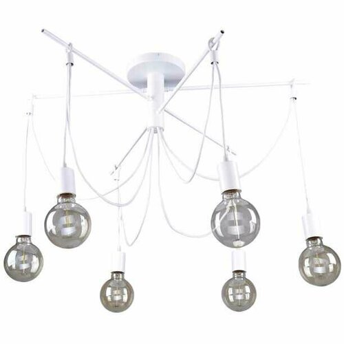 Люстра потолочная Лига Света Лаванья 6х60 Вт Е27 белый