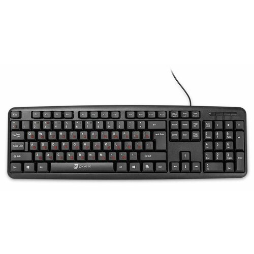 Клавиатура OKLICK 180M PS2 черный 313180 180M PS 143400₽