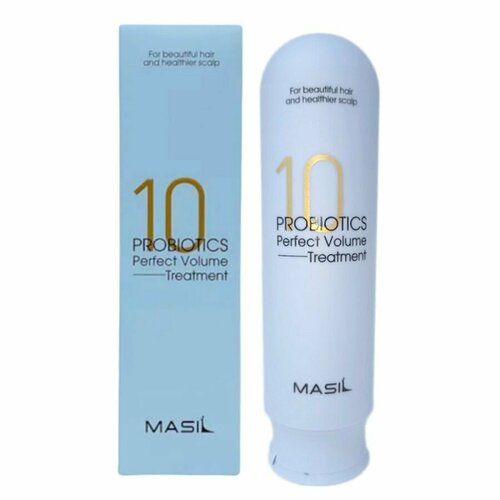 Masil Бальзам-маска для объема волос с пробиотиками / 10 Probiotics Perpect Volume Treatment, 300 мл masil увлажняющая маска для объема волос с пробиотиками probiotics perfect volume treatment