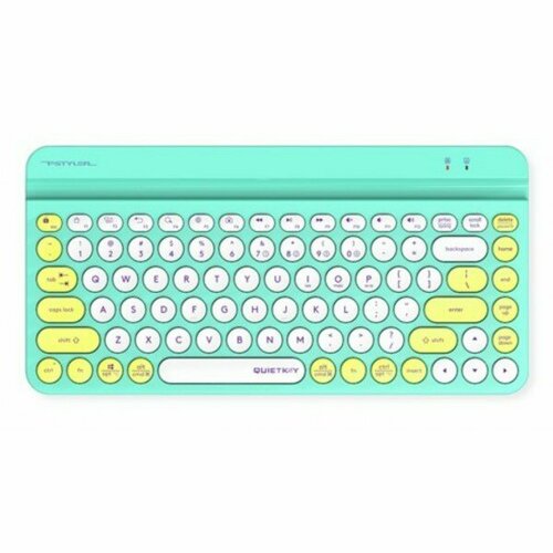 Клавиатура A4Tech Fstyler FBK30 зеленый USB беспроводная BTRadio slim Multimedia FBK30 AVOCADO 296000₽