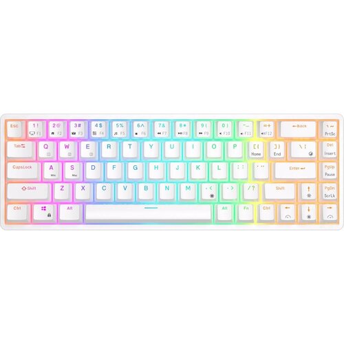 Клавиатура Royal Kludge Клавиатура Royal Kludge RKG68 White USB24 GHzBluetoth RGB Hot Swap Gateron Yellow switch 699000₽