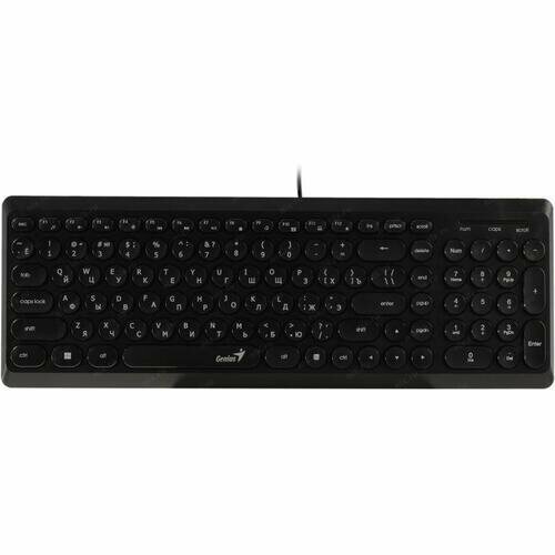 Клавиатура проводная Genius SlimStar Q200 black USB 31310020402 150000₽