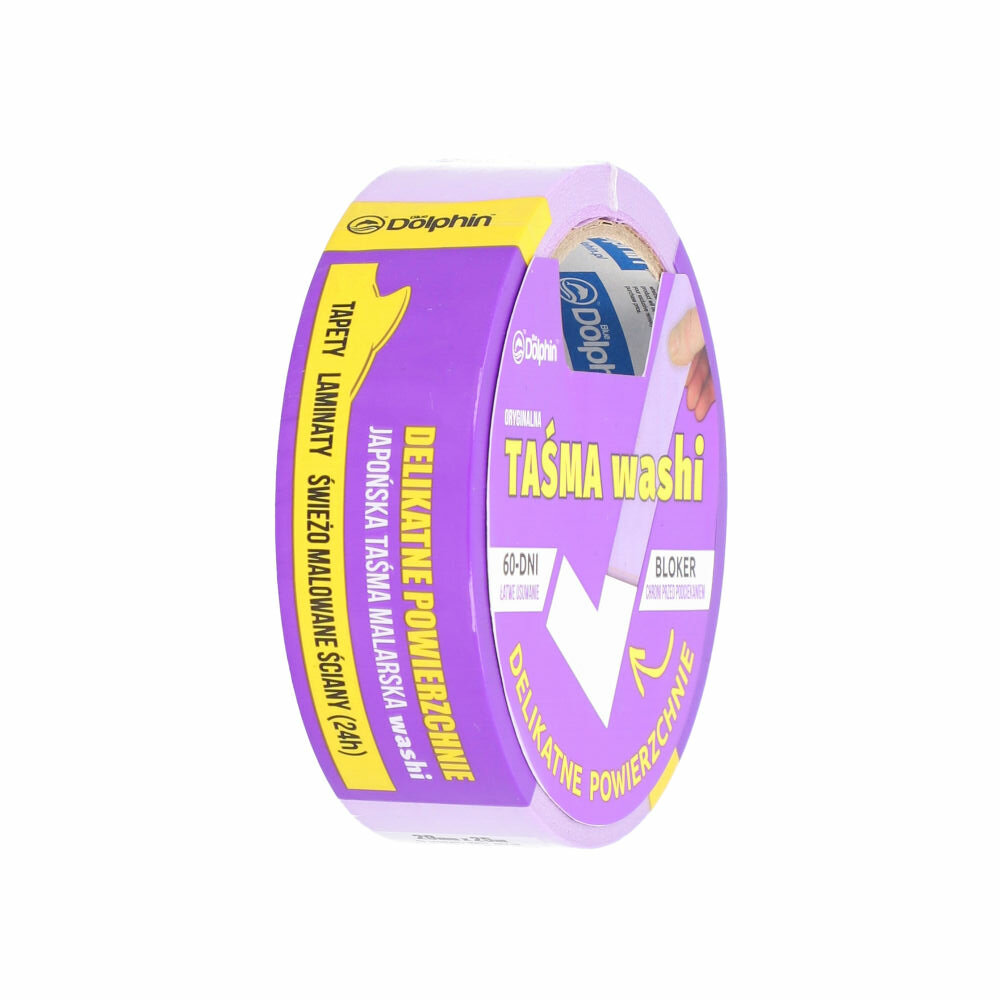 фото Лента малярная, деликатная из рисовой бумаги Blue Dolphin Tasma Washi (29мм*25м)
