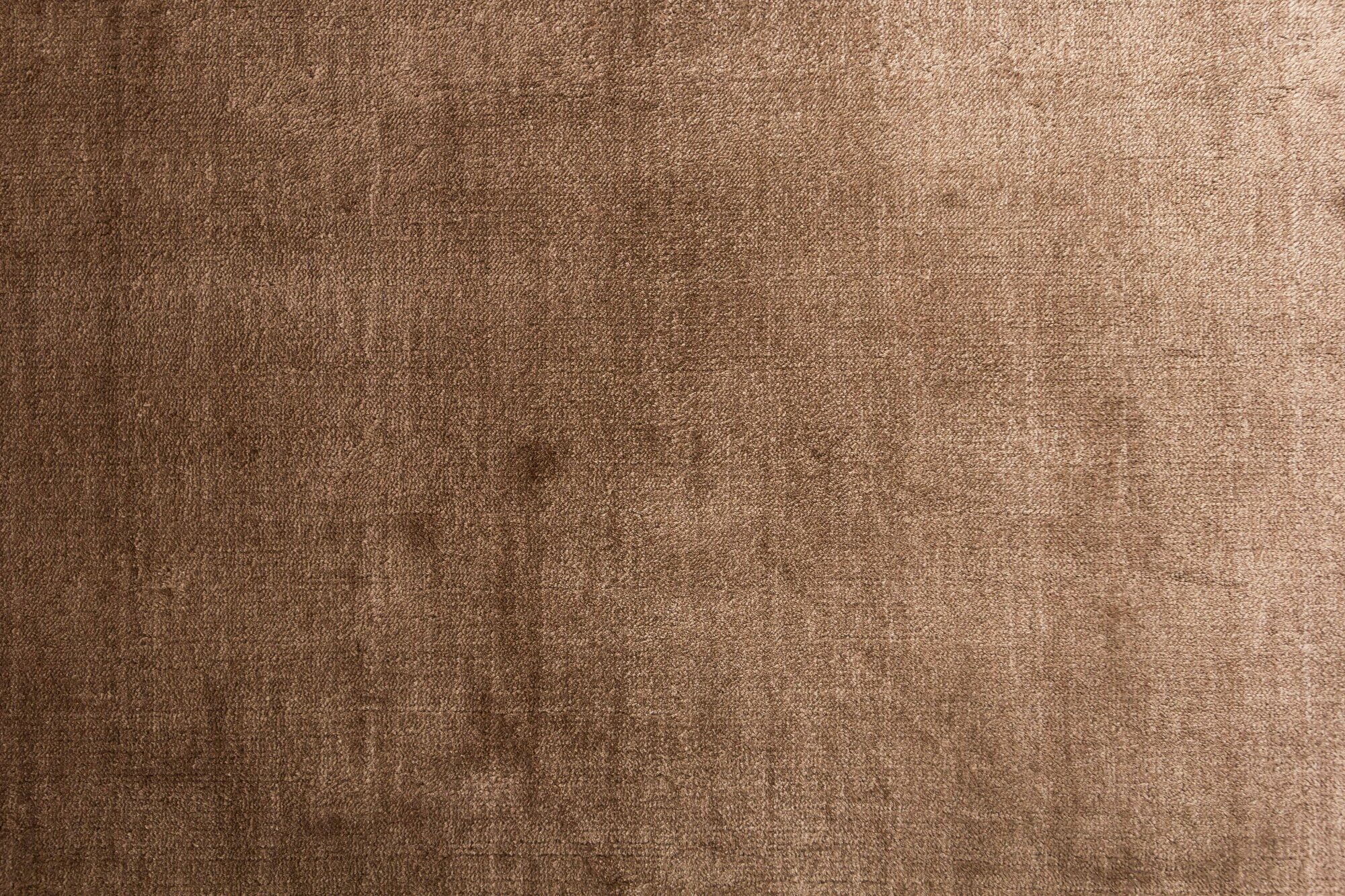 Ковер однотонный из вискозы Индия 200x150/BROWN - фотография № 1