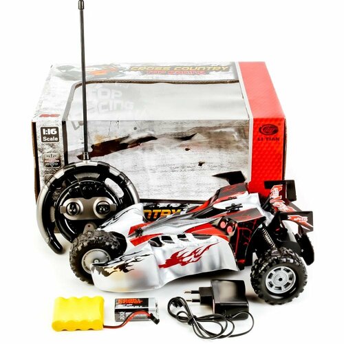 Машинка гоночная р/у 1:16, 30,7х23,5х15,5 см - Junfa Toys [566-128] радиоуправляемые игрушки junfa машинка гоночная радиоуправляемая